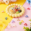 28Pcs 14 Colors Acrylic Flowers Beads Caps FIND-TA0005-11-5