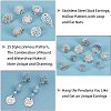 DICOSMETIC 30Pcs 15 Style 304 Stainless Steel Stud Earring Findings STAS-DC0001-40-5