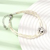 Polyester Multi-Strand Bracelets FB-CBA983F-02P-01-1