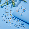 200Pcs 2 Styles Iron & 304 Stainless Steels Stud Earring Findings FIND-UN0003-46-2