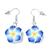 Flower Polymer Clay with Wax Cord Pendant Necklaces & Dangle Earrings Sets FS-WG2CAA9-02-4