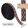 Gorgecraft Ethnic Style Jacquard Polyester Ribbons SRIB-GF0001-15-2