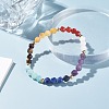 Chakra Theme Natural Stone Beads Stretch Bracelets for Girl Women BJEW-JB07244-2