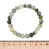 Natural Prehnite Beads Stretch Bracelets for Women Men BJEW-JB13592-2