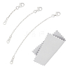 925 Sterling Silver Chain Extender Sets STER-BC0002-58-1