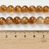 Heated Natural Citrine Beads Strands G-L642-B17-8mm-5
