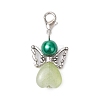 Angel Glass Pendant Decorations HJEW-JM02642-4