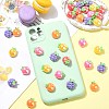 40Pcs 5 Styles UV Plating Opaque Resin Cabochons RESI-CJ0005-13-6