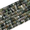 Natural Moss Agate Beads Strands G-G317-A26-3X6MM-2
