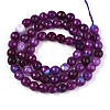 Dyed Natural White Jade Beads Strands G-T139-6mm-60-15-2