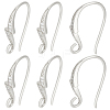 16Pcs Brass Cubic Zirconia Earring Hooks KK-BBC0027-64P-1