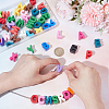 52Pcs 26 Styles Opaque Acrylic European Beads OACR-UN0001-08-2