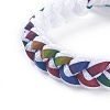 Adjustable Polycotton(Polyester Cotton) Yarn Braided Slider Bracelets BJEW-P252-E01-2