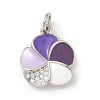 Brass Micro Pave Cubic Zirconia Pendants KK-S338-08P-1