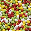 4 Colors Christmas 6/0 Glass Round Seed Beads SEED-X0058-03C-2
