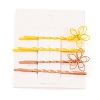 4Pcs Painted Iron Hair Bobby Pins LS-PHAR-I007-14B-1
