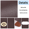   4Pcs 4 Colors PU Imitation Leather Sew on Bag Covers FIND-PH0006-36-3