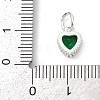 Brass Micro Pave Cubic Zirconia Pendants LS-KK-H204-01S-06-3