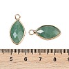 Natural Green Strawberry Quartz Faceted Pendants G-G193-01G-05-3