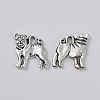 Tibetan Style Alloy Puppy Pendants TIBEP-X0185-78-3