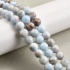 Natural Striped Stone Beads Strands G-D315-A01-01-8mm-1
