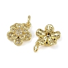 Brass Micro Pave Cubic Zirconia Pendants KK-I358-063G-F-2
