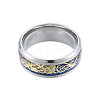 Non-Tarnish Bling 201 Stainless Steel Plain Band Ring for Women RJEW-N043-02P-2