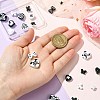 20Pcs 20 Styles Baking Paint Alloy Beads FIND-CJ0003-34-4