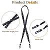 2Pcs 2 Colors Polyester Lace Hat Flexible Removable Chin Cord FIND-CP0003-60-6