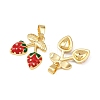 Brass Enamel Pendants KK-B161-04G-2