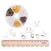 Multicolor Brass 15mm Leverback Earring Findings and 19mm Earring Hooks Sets for Jewelry Making KK-PH0015-06-3