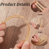 9M 3 Styles Flat Natural Bamboo Wicker Strips WOOD-GF0002-46-6