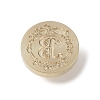 Golden Tone Wax Seal Brass Stamp Head DIY-B079-01G-B-2