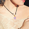 30Pcs 6 Color Glass Pendant PALLOY-GO00009-5
