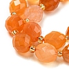 Natural Orange Botswana Agate Beads Strands G-N342-45-4