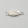 Sterling Silver Box Clasps FIND-WH0139-648S-1