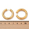 202 Stainless Steel Polishing Hoop Earrings EJEW-M106-02G-07-5