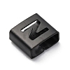 Ion Plating(IP) 304 Stainless Steel Square Slide Charms STAS-L132-19N-B-2