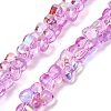Transparent Glass Beads Strands GL-CBAAE04-02J-1