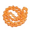Transparent Glass Beads Strands DGLA-N021-02A-08-2