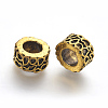 Tibetan Style Column Alloy Beads TIBEB-7602-AG-RS-2