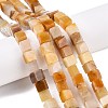 Natural Topaz Jade Beads Strands G-T139-8x8-30B-1