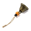 Halloween Iron Bell Hanging Ornaments HJEW-JM02437-4