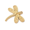 304 Stainless Steel Dragonfly Pendants STAS-S186-08C-G-2