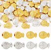 40Pcs 2 Colors Alloy Beads FIND-YW0010-41-2