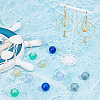 GOMAKERER 12Pcs 6 Colors Handmade Blown Glass Beads GLAA-GO0001-06-3