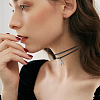 4Pcs Imitation Leather Double Layer Choker Necklaces NJEW-SC0001-68-6