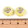 Opaque Resin European Beads RESI-T057-29L-3