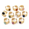 304 Stainless Steel Multi-layer Open Cuff Rings RJEW-Z078-15G-4