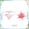 PU Leather & Plastic Artificial Flower AJEW-WH0696-419B-2